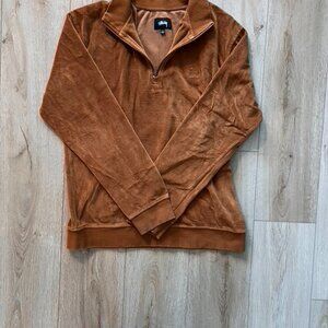 ORANGE STUSSY SWEATER